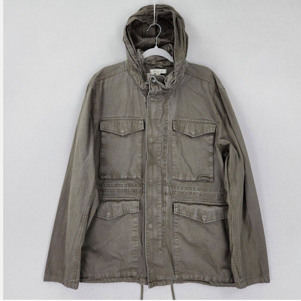Madewell Men's Green Field Hooded Jacket Size Large
